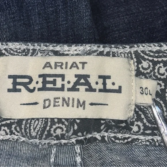 Ariat R.E.A.L. Marine Entwined Mid Rise Boot Cut Jeans - Picture 6 of 13